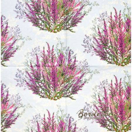 Serwetka decoupage firmy AMBIENTE wrzos 33x33cm